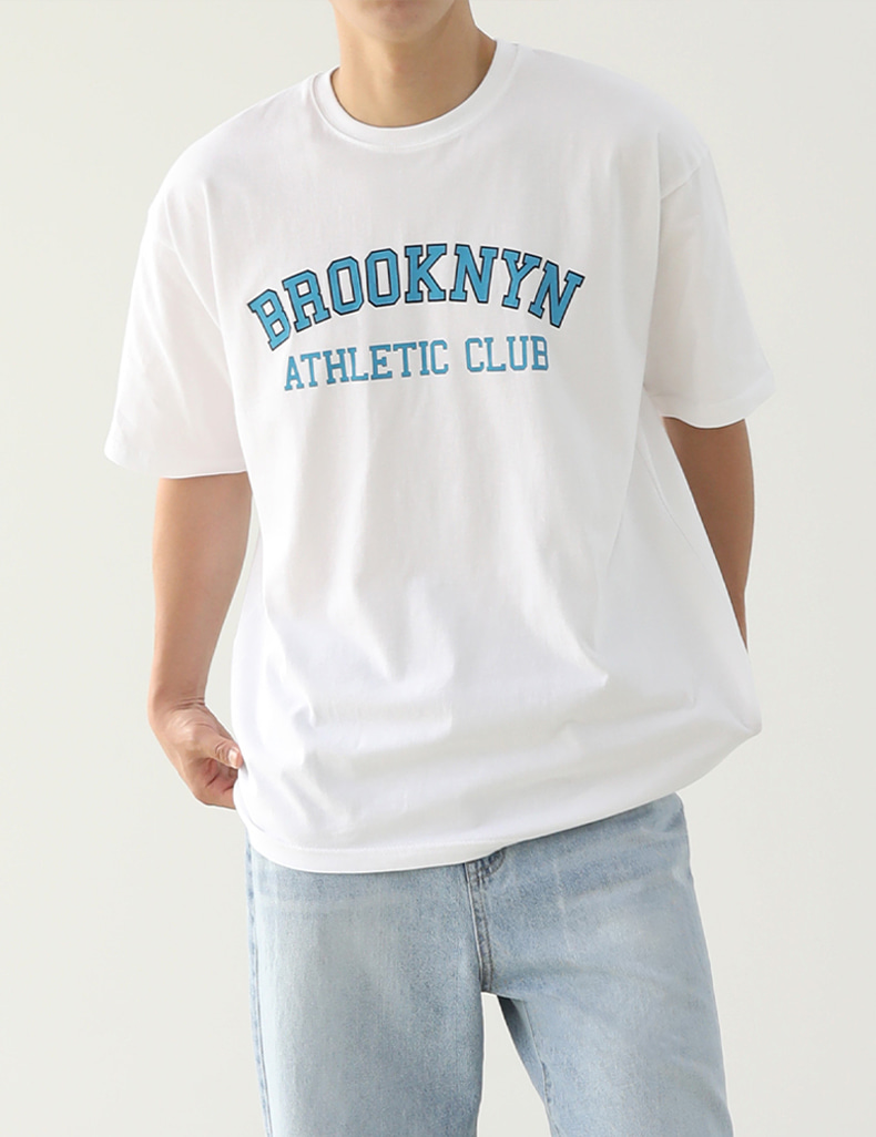 ブルックリンプリントTシャツ_White